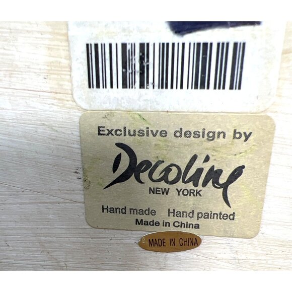 Exclusive Handmade Hand-Painted Decoline New York Floral & Bird Wall Plaques - Picture 5 of 5